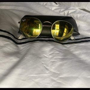 Ray-ban reflective round sunglasses